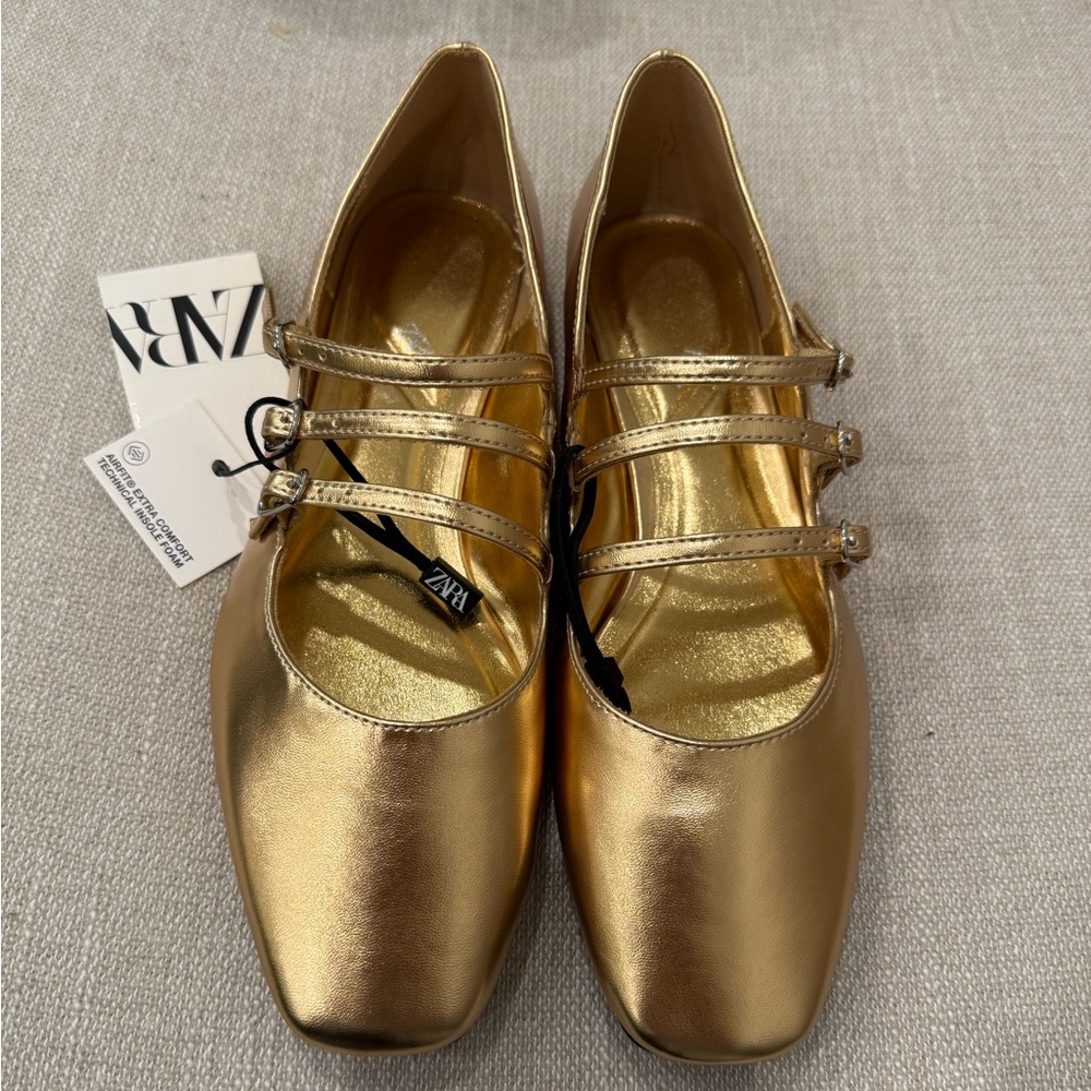 Zara, women’s ballerina flats